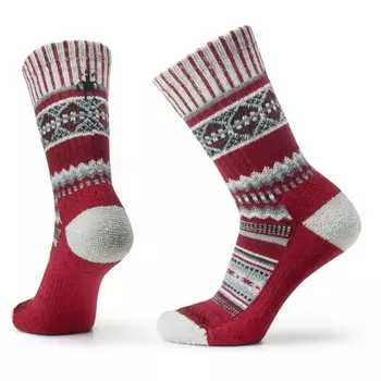 Многофункциональные носки Smartwool Everyday Snowed In Sweater Crew, цвет Tibetan Red