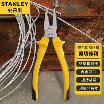 Многофункциональные плоскогубцы Stanley Vise, удерживающий инструмент, плоскогубцы с двухцветной ручкой, 7 дюймов, 84-415-23