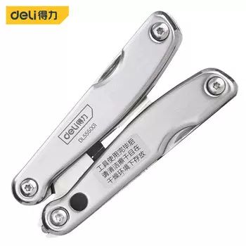 Многофункциональные складные плоскогубцы Deli 12-в-1 DL555001