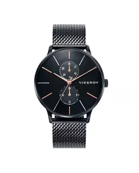 Многофункциональные стальные мужские часы Beat 46753-57 с черным IP Viceroy, черный