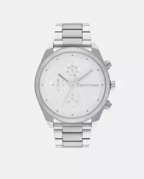 Многофункциональные стальные мужские часы Impact 25200356 Calvin Klein, серебрянный