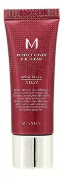 Многофункциональный BB-крем №27 20мл Missha M Perfect Cover BB Cream SPF42/PA+++