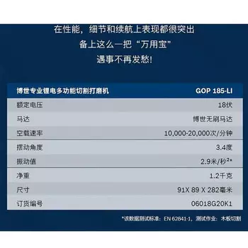 Отрезной станок Bosch GOP185-Li + двойной аккумулятор 4.0Ah