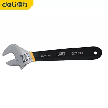 Многофункциональный разводной ключ Deli DL120012. Разводной ключ с пластиковой ручкой 12 дюймов.