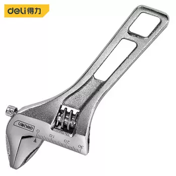 Многофункциональный разводной ключ Deli DL120200, разводной ключ с легкой ручкой, большой рожковый ключ с лазерной шкалой, 200 мм