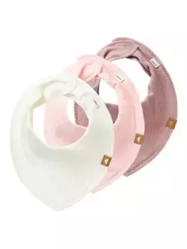 Многофункциональный шарф Name It "NBNYVETTI 3P SCARF BIB NOOS", розовый