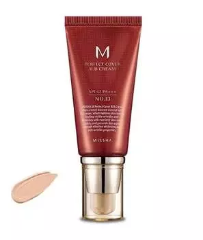 Многофункциональный ВВ-крем 13 Bright Beige, SPF 42, 50 мл Missha, M Perfect Cover