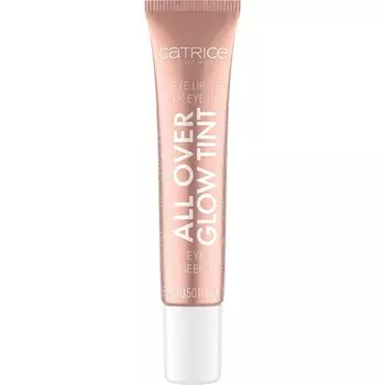 Многофункциональный жидкий хайлайтер Catrice All Over Glow Tint с витамином С, ниацинамидом, скваленом и пантенолом, 0,51 жидкая унция