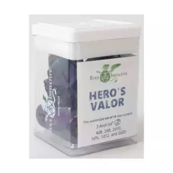 Многогранные игральные кости — доблесть героя, арка d4 с черными цифрами (15), Game Dice - Diffusion (Role 4 Initiative)