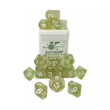 Многогранные игральные кости — Клад Дракона, арка d4 с белыми цифрами (15), Game Dice - Diffusion (Role 4 Initiative)