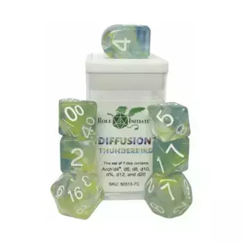 Многогранные игральные кости — Thunderbird, Arch'd d4 с белыми цифрами (7), Game Dice - Diffusion (Role 4 Initiative)