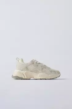Многокомпонентные кроссовки ZARA, белый