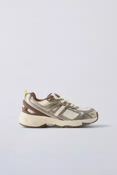 Многокомпонентные кроссовки ZARA, коричневый