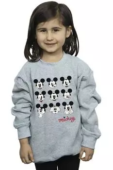 Многоликая толстовка с Микки Маусом Disney, серый