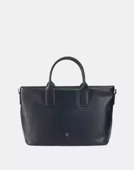 Многопозиционная кожаная сумка на молнии Dudu, темно-синий