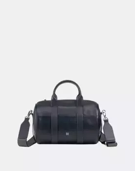 Многопозиционная кожаная сумка на молнии Dudu, темно-синий