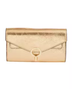 Многопозиционная сумка из золотой кожи Sandro, золотой