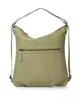 Многопозиционная сумка на плечо из мытой кожи THB Hem The Bagging Co, зеленый