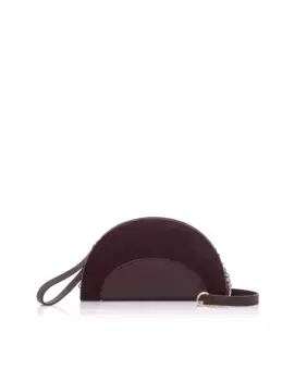 Многопозиционная сумка с блестящим логотипом в тон Mariamare, красный