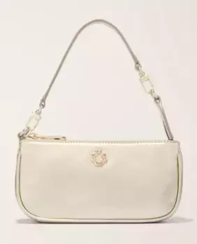 Многопозиционная сумка Sarah из металлизированной кожи Maje, золото