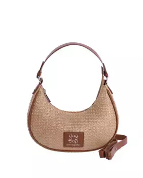 Многопозиционная женская сумка через плечо Bianca светло-коричневого цвета на молнии Don Algodn