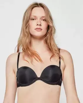 Многопозиционный бюстгальтер +1 push up со съемными бретелями Gisela, черный