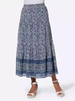 Многоярусная юбка Inspirations Inspirationen, синий