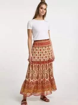 Многоярусная юбка Usha, оранжевый