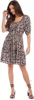 Многоярусное короткое платье Karen Kane, цвет Print