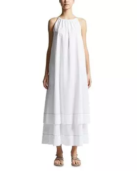 Многоярусное макси-платье Peserico, белый