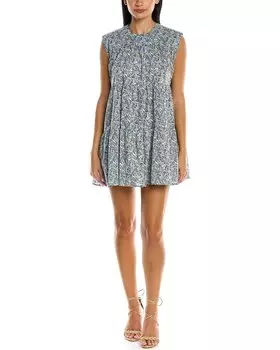 Многоярусное мини-платье Les Rveries, синий