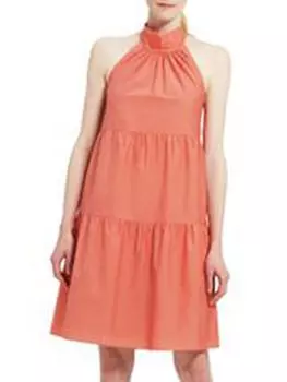 Многоярусное мини-платье с бретелькой на бретельках Theory, цвет Pink Coral