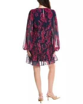 Многоярусное мини-платье Ted Baker, синий