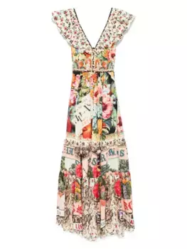 Многоярусное платье Aromatic Amor Camilla, нейтральный