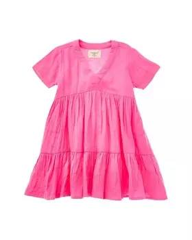 Многоярусное платье из марли 9seed, розовый