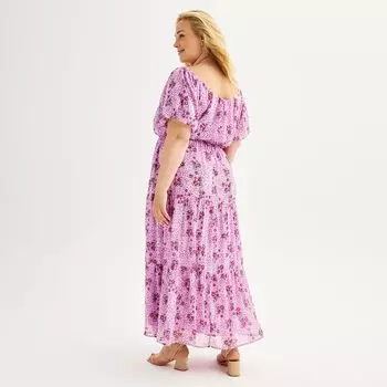 Многоярусное платье макси больших размеров DRAPER JAMES RSVP DRAPER JAMES RSVP