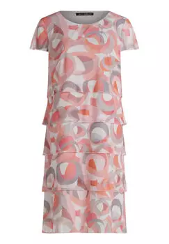 Многоярусное платье с короткими рукавами Betty Barclay, розовый