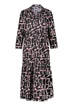 Многоярусное платье с принтом Betty & Co, коричневый