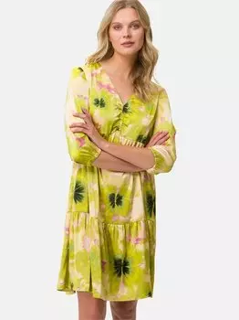 Многоярусное платье Zero, зеленый