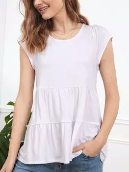 Многоярусный топ Baukjen Gabrielle, чистый белый