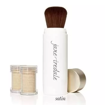 Многоразовая кисть Amazing Base, рассыпчатая пудра, SPF 20, атласный Jane Iredale