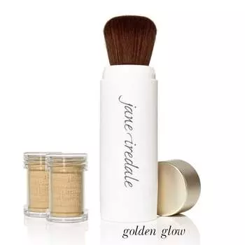 Многоразовая кисть Amazing Base, рассыпчатая пудра, SPF 20, золотое сияние Jane Iredale