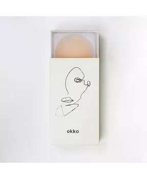 Многоразовые бесшовные накладки на соски okko, слоновая кость/кремовый