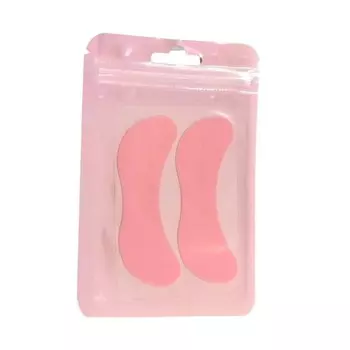 Многоразовые силиконовые накладки на глаза для подъема ресниц, симметричные (1 пара), розовые Forme