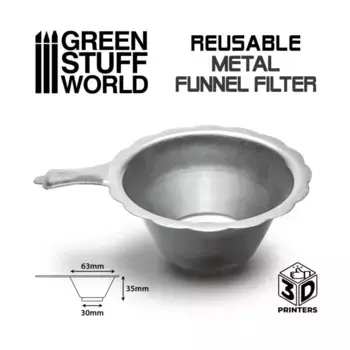 Многоразовый фильтр из металлической смолы, 3D Printing Supplies (Green Stuff World)