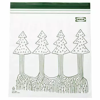 Многоразовый пакет Ikea Istad 2.5 л, зеленый