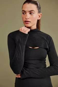 Многослойная блузка Active Sports из технического материала Next, черный