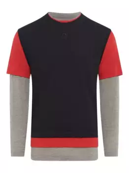 Многослойная футболка Marine Serre, черный