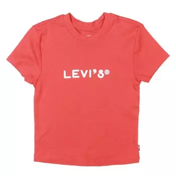 Многослойная футболка с круглым вырезом для мальчиков Levi's, красный