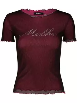 Многослойная футболка, украшенная кристаллами MISBHV, красный